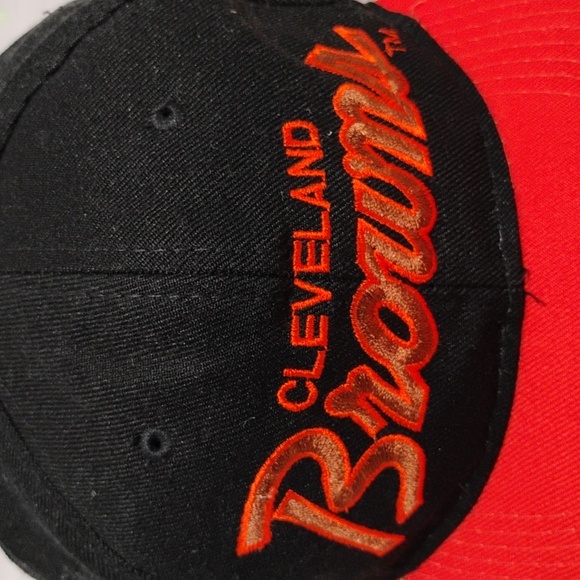 Vintage 90's Cleveland Browns Snap Back NFL Hat Great Condition For Age - Picture 2 of 11